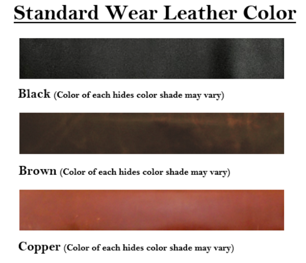 Website Standard Wear Leather Color