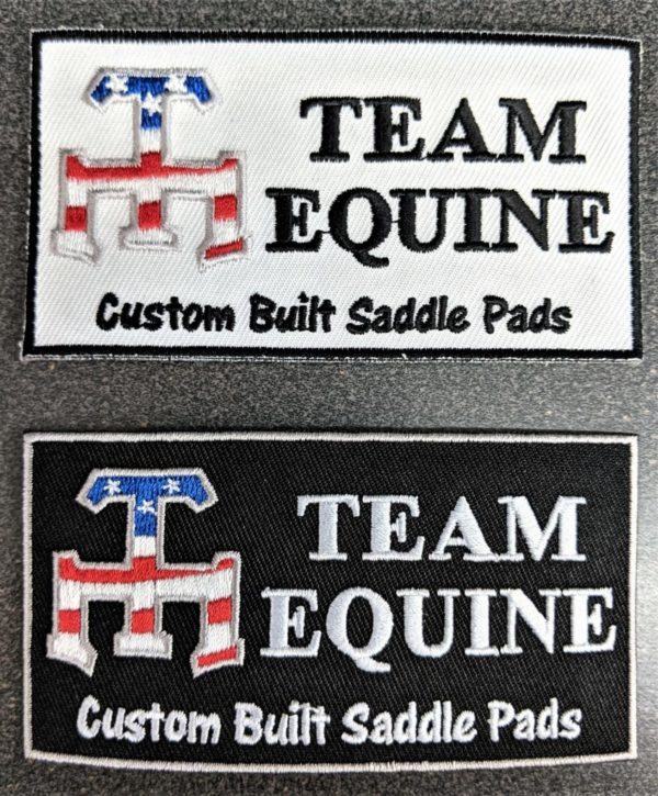 Team Equine Patriotic Shirt Patches (Iron On Backing)