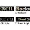 Names-Font Website